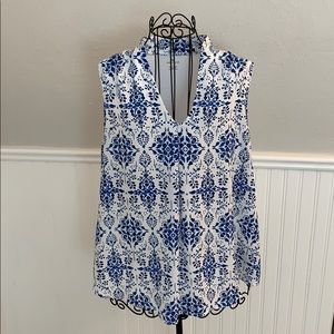 ♥️ Worthington Blue Sleeveless Top Women’s L